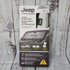 Jeep wrangler Mopar Sunshade fits 1996-2020 shiny on outside black felt inside